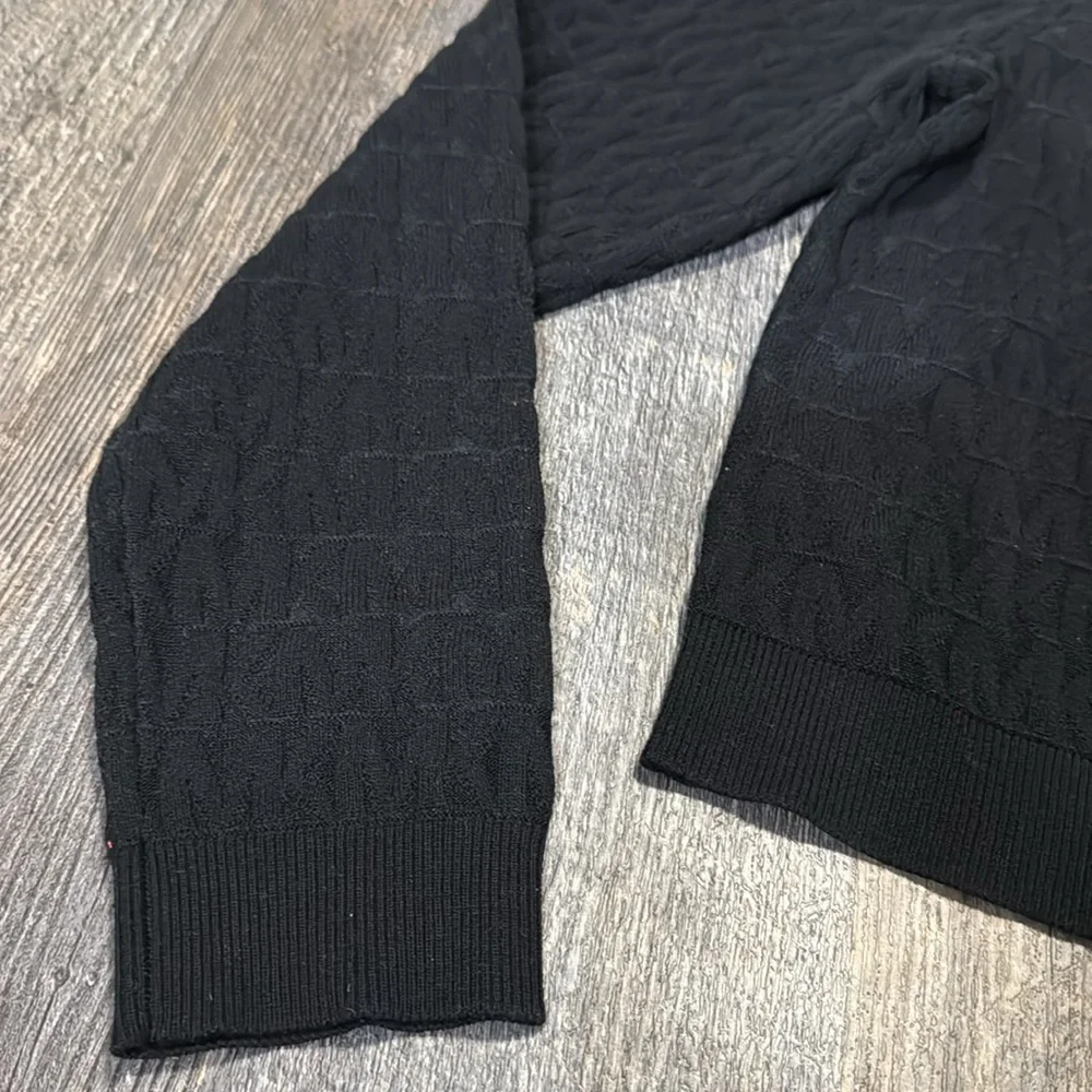 NWT Michael Kors Women Long Sleeves Logo Knitted Sweater